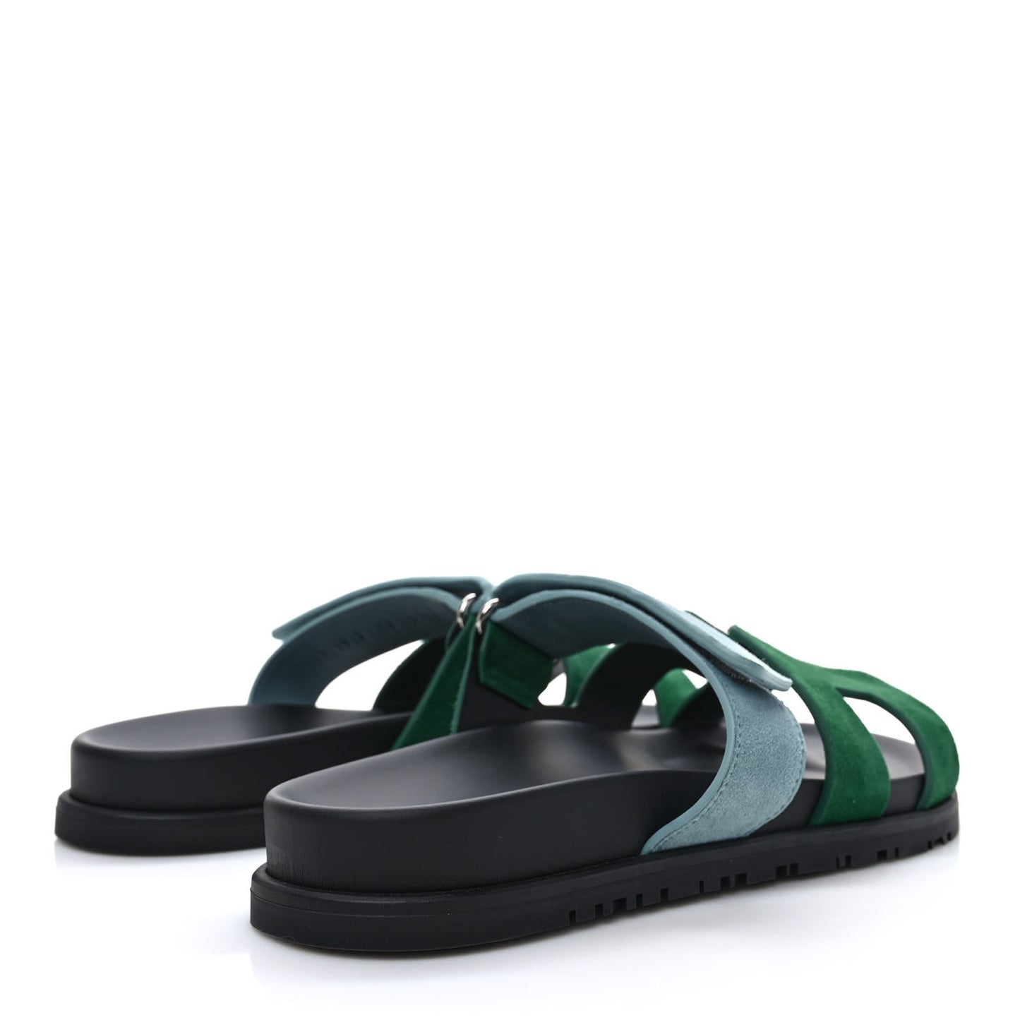 Suede Goatskin Womens Chypre Sandals 38 Vert Cactus Vert d'eau 38