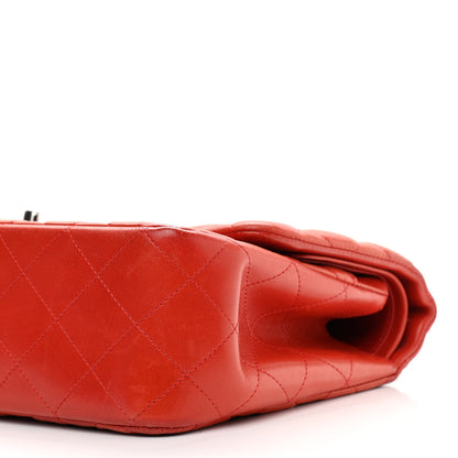 Chanel Lambskin Quilted Jumbo Double Flap Orange 10 of 12