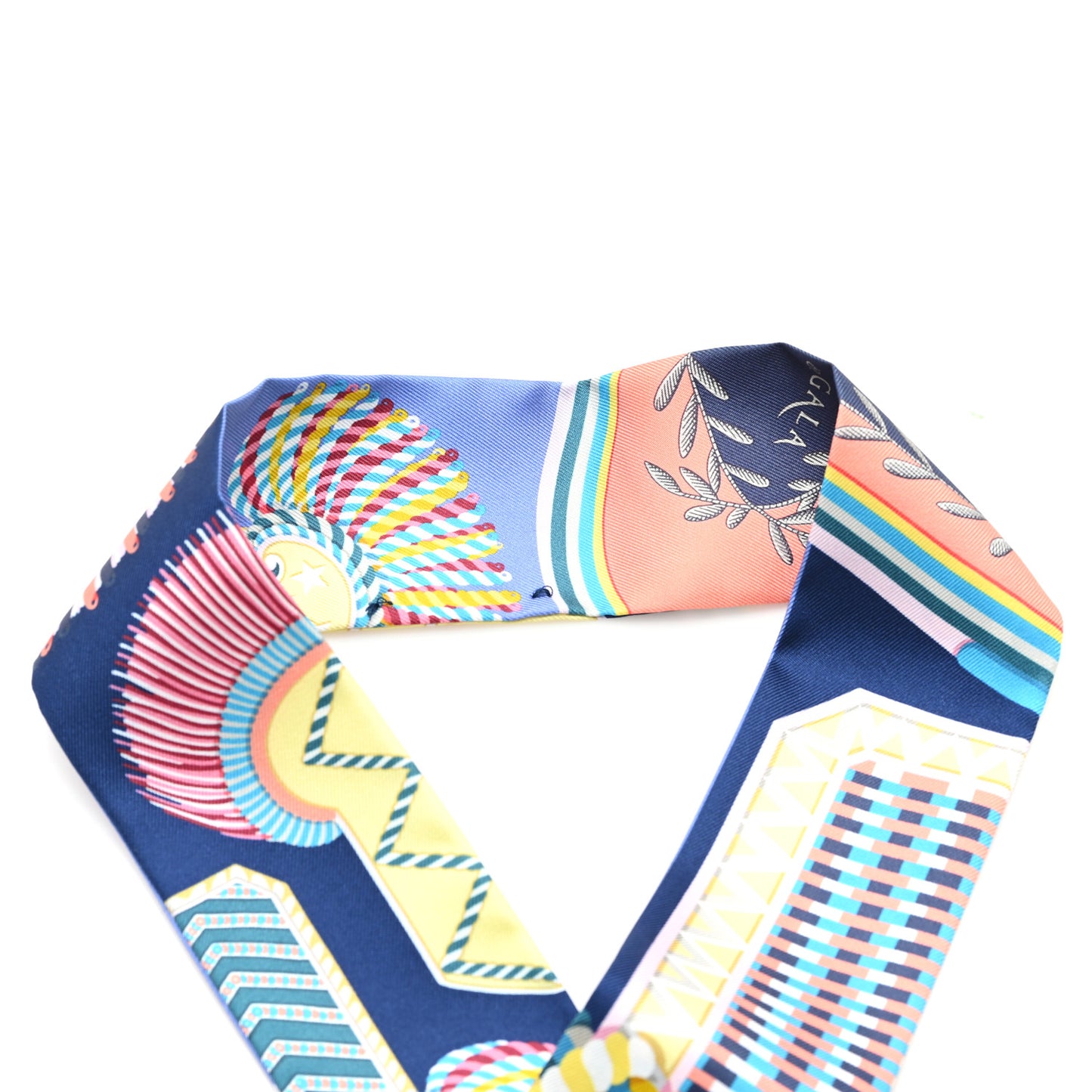 Silk Epaulettes De Gala Twilly Blue Multicolor
