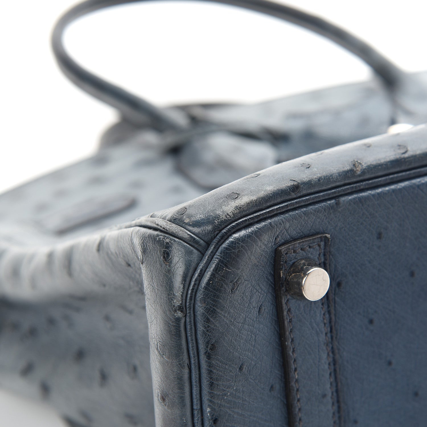 Hermes Ostrich Birkin 30 Bleu Roi 21 of 25