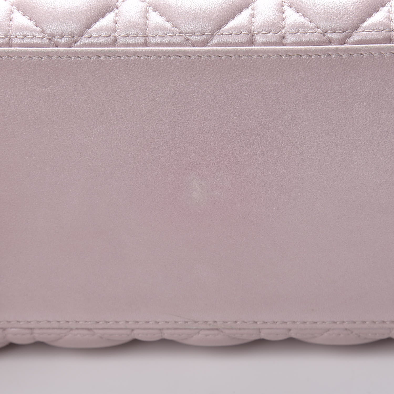 Christian Dior Pearly Lambskin Cannage Medium Lady Dior Lotus 15 of 24