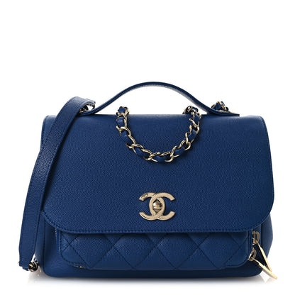 Chanel Caviar Quilted Medium Business Affinity Flap Dark Blue 1 of 10
