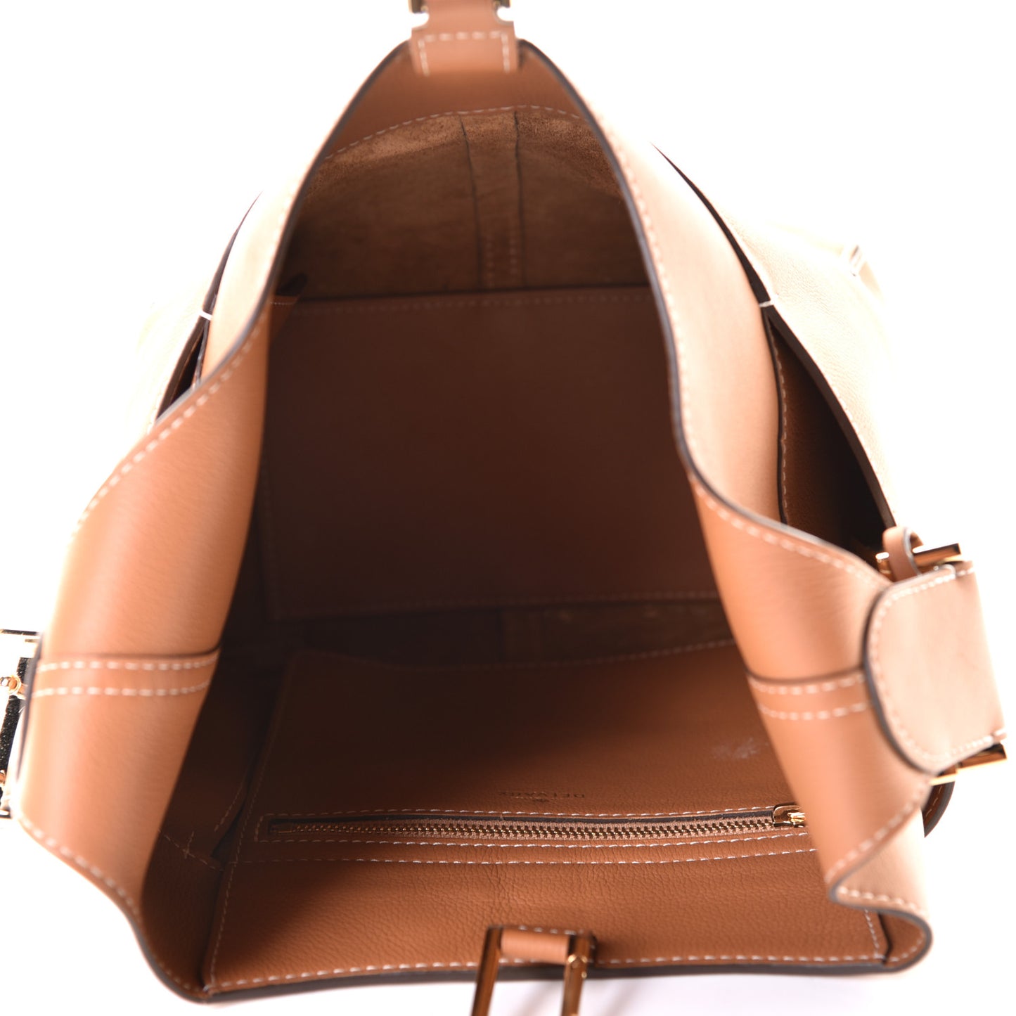 Grained Calfskin Mini So Cool Satchel Vegetal Ivory