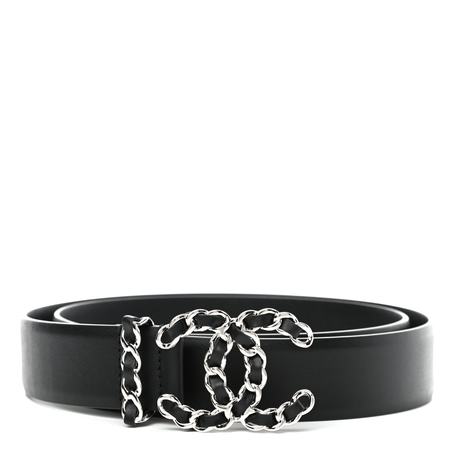 Chanel Calfskin CC Chain Belt 85 34 Black 1 of 4
