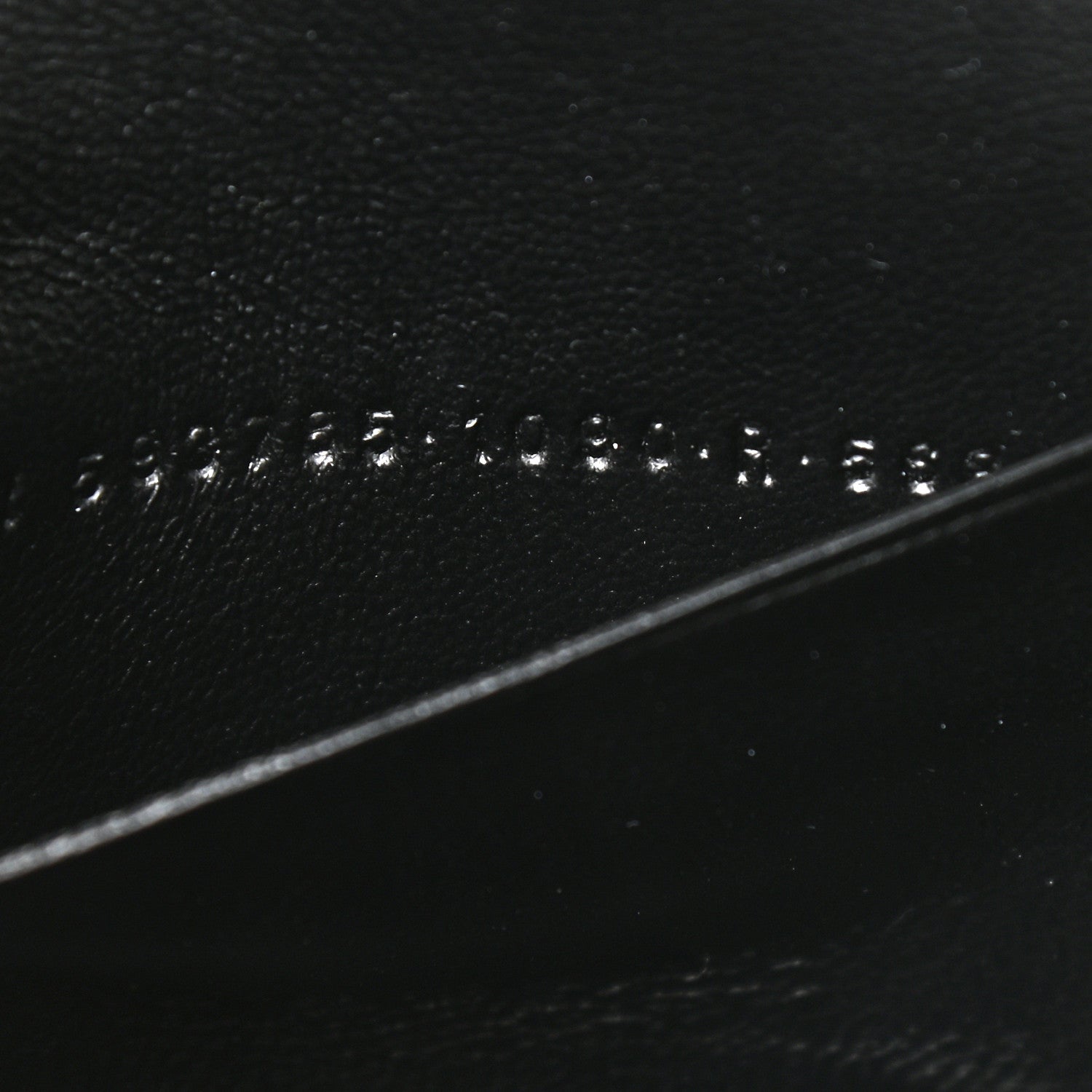 Balenciaga Grained Calfskin Logo Cash Phone Holder Wallet On Chain Black White 6 of 12