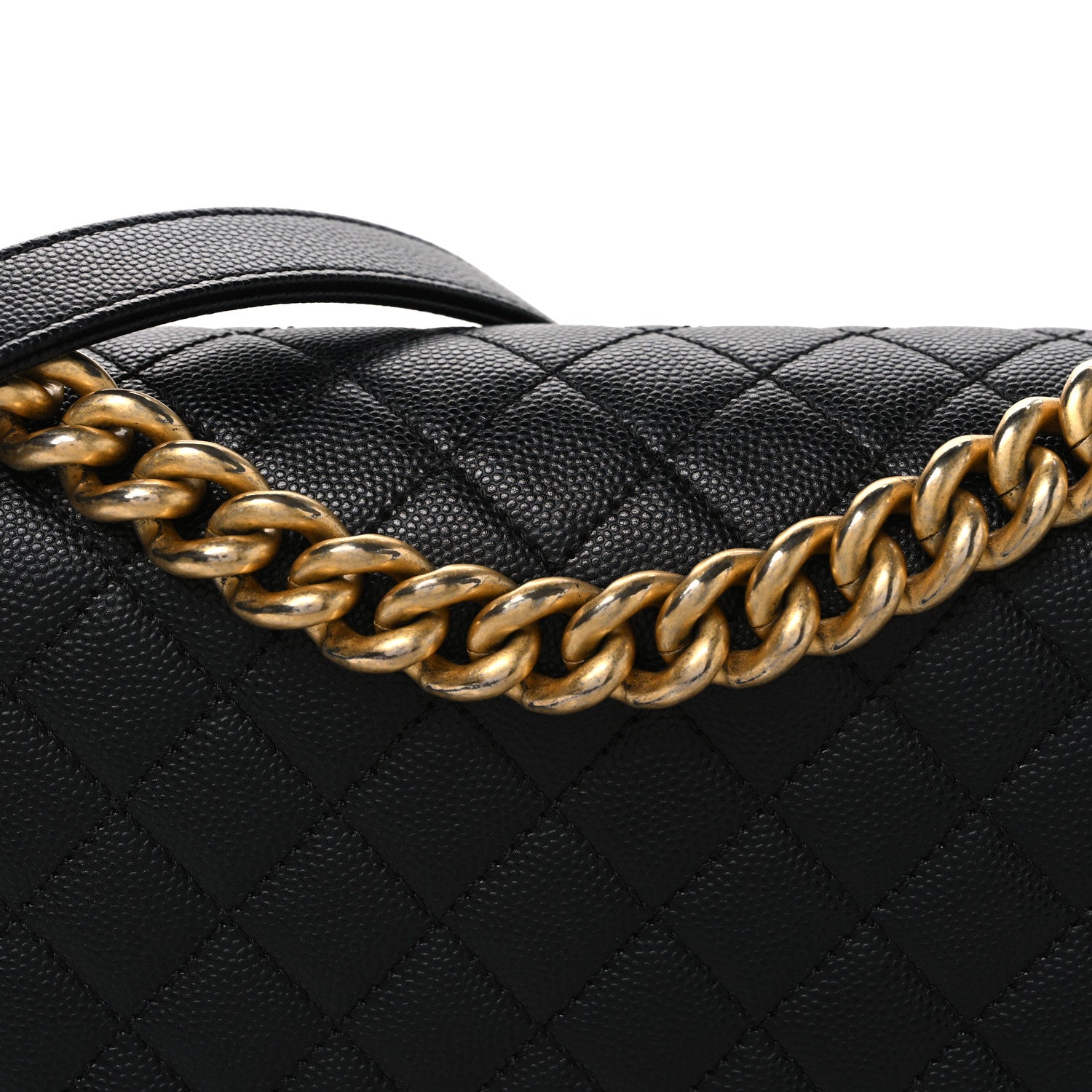 Chanel Caviar Quilted Medium Boy Flap Black 8 of 10