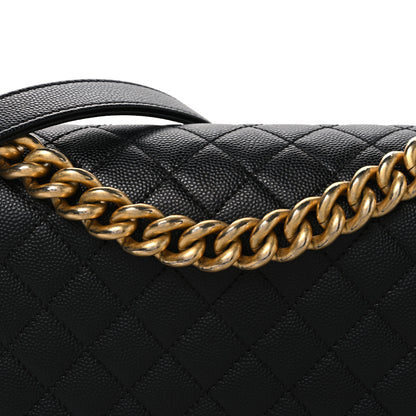 Chanel Caviar Quilted Medium Boy Flap Black 8 of 10