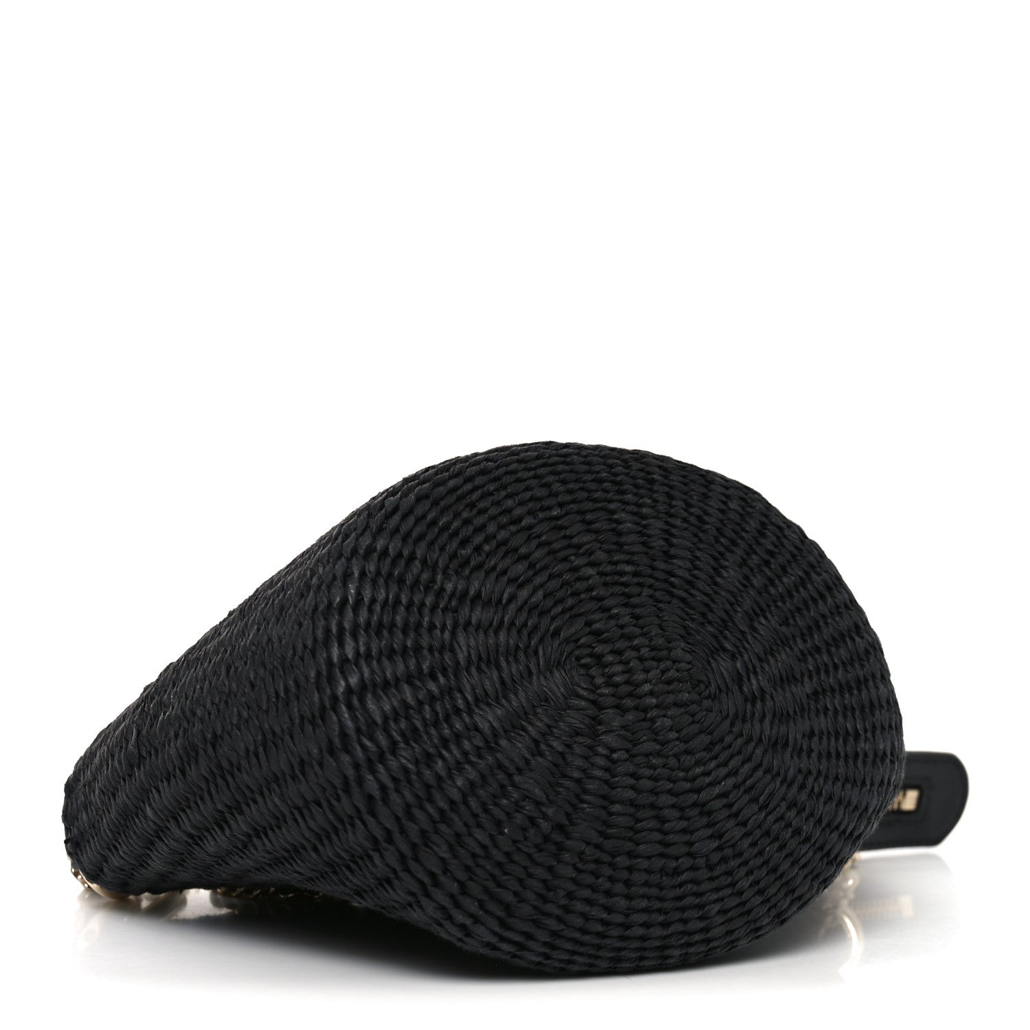 Chloe X MIFUKO Raffia Calfskin Mini Chain Basket Black 3 of 9