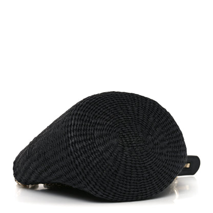 Chloe X MIFUKO Raffia Calfskin Mini Chain Basket Black 3 of 9