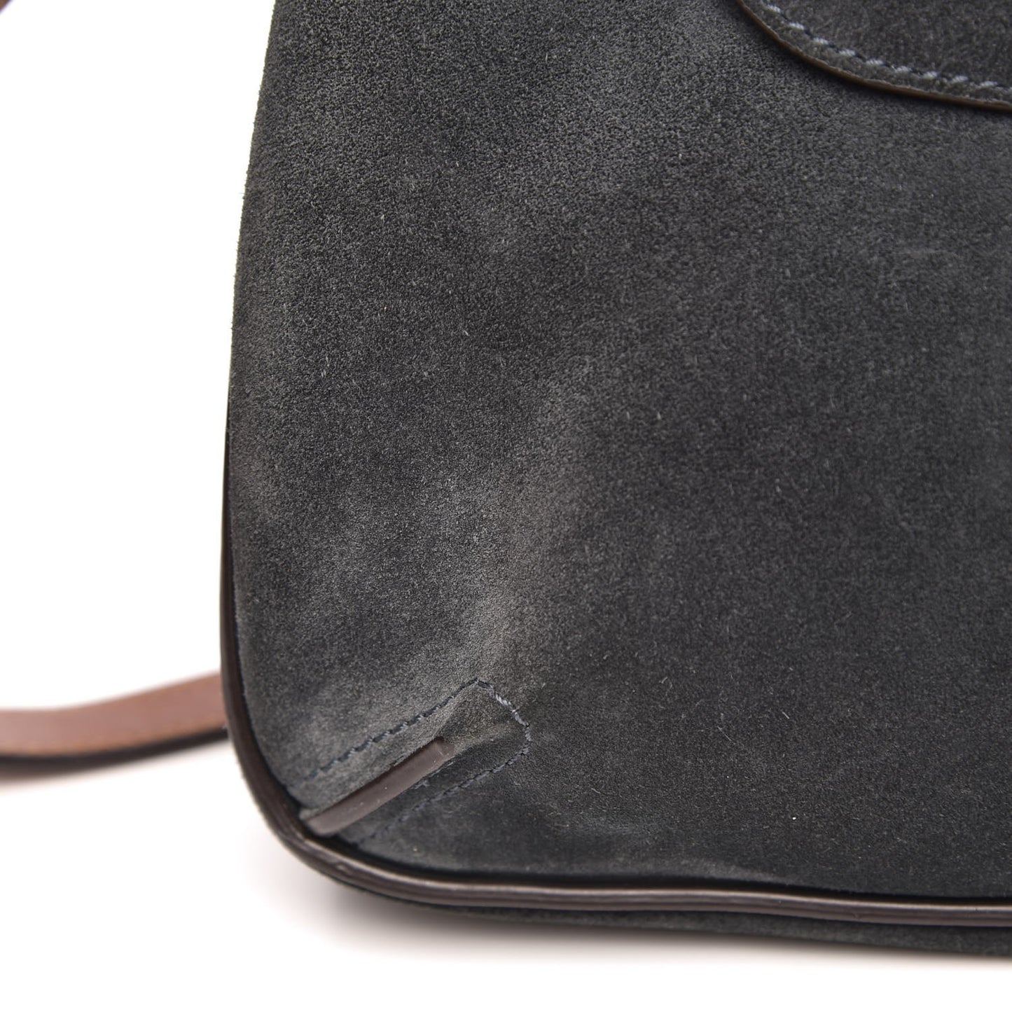 Suede Medium Lexa Shoulder Bag Silver Blue