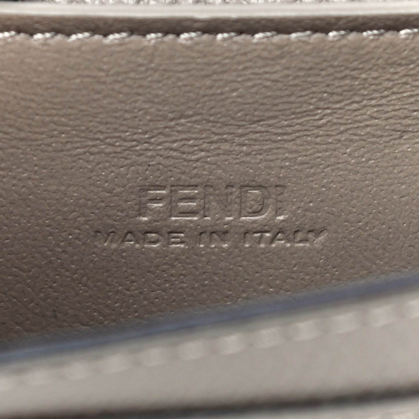 Vitello Cruise F is Fendi Geometric Flap Wallet on Chain Tortora