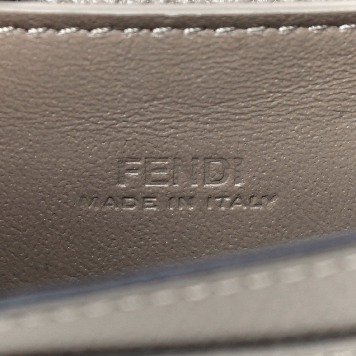 Fendi Vitello Cruise F is Fendi Geometric Flap Wallet on Chain Tortora 8 of 11