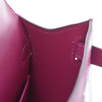 Hermes Chevre Mysore Mini Kelly Sellier 20 Rose Pourpre 19 of 28