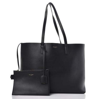 Saint Laurent Calfskin Large Shopping Tote Black 3 of 8