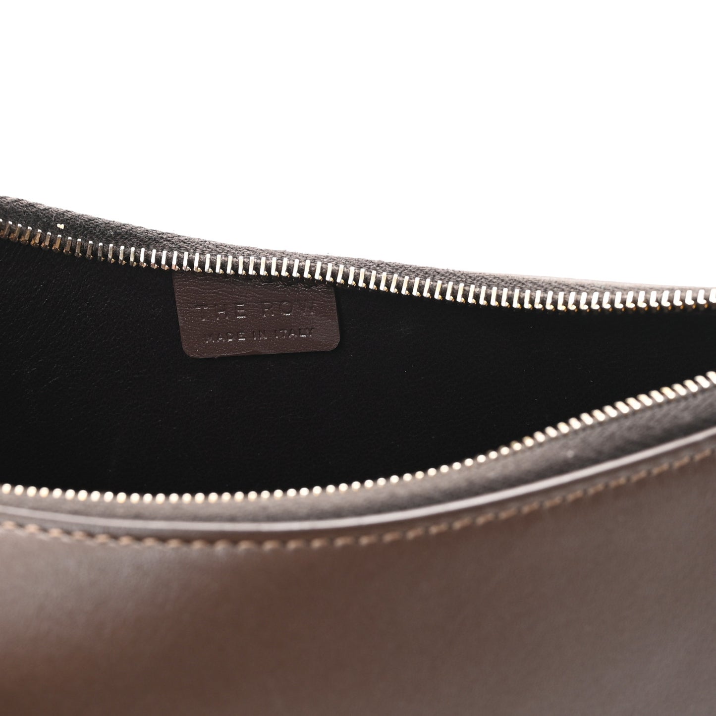 Smooth Calfskin Half Moon Shoulder Bag Brown