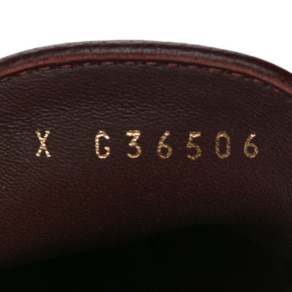 Chanel Lambskin Quilted Womens CC Loafers 38.5 Burgundy 11 of 12