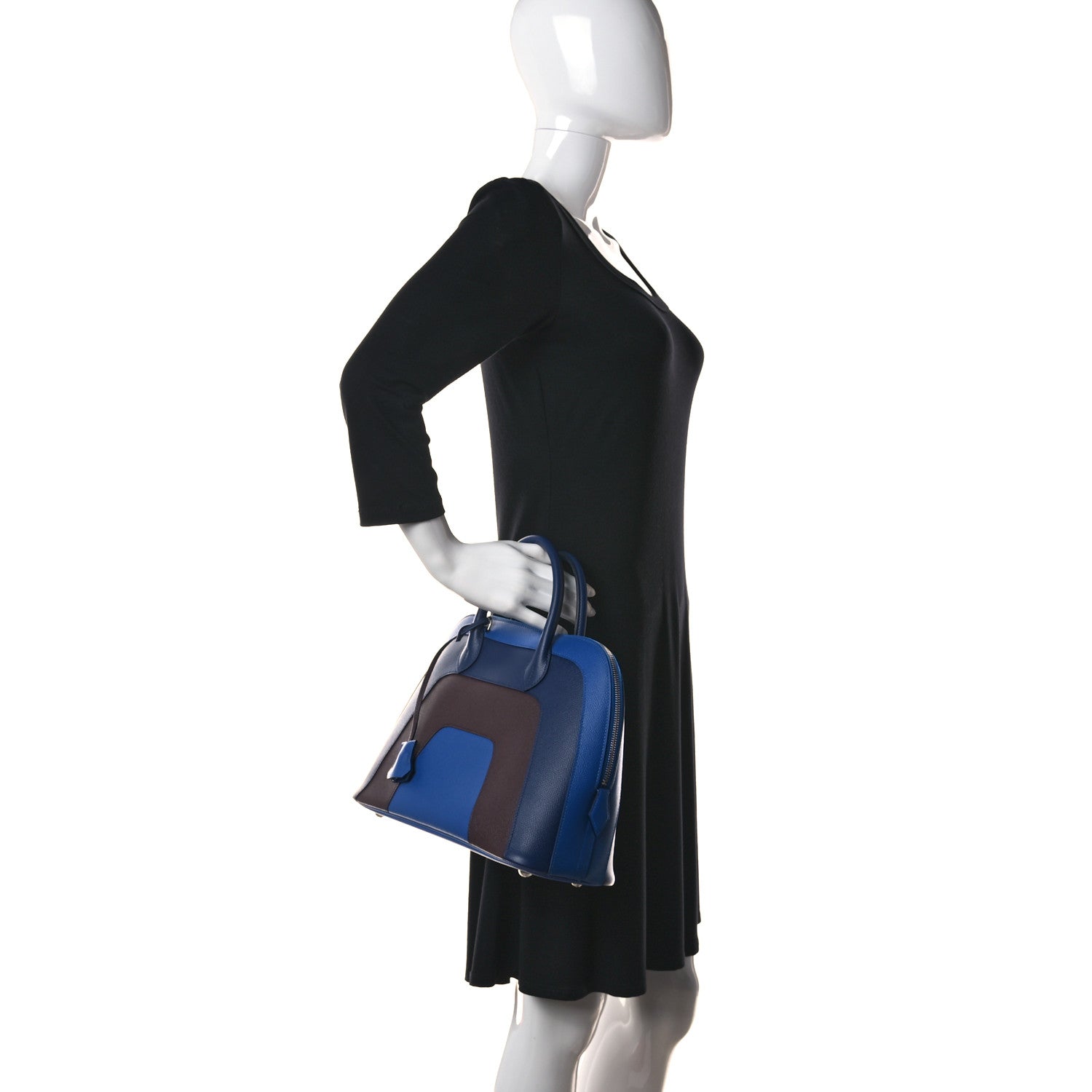Hermes Epsom 1923 Sunrise Bolide 30 Bleu Frida Bleu Saphir Rouge Sellier 2 of 10