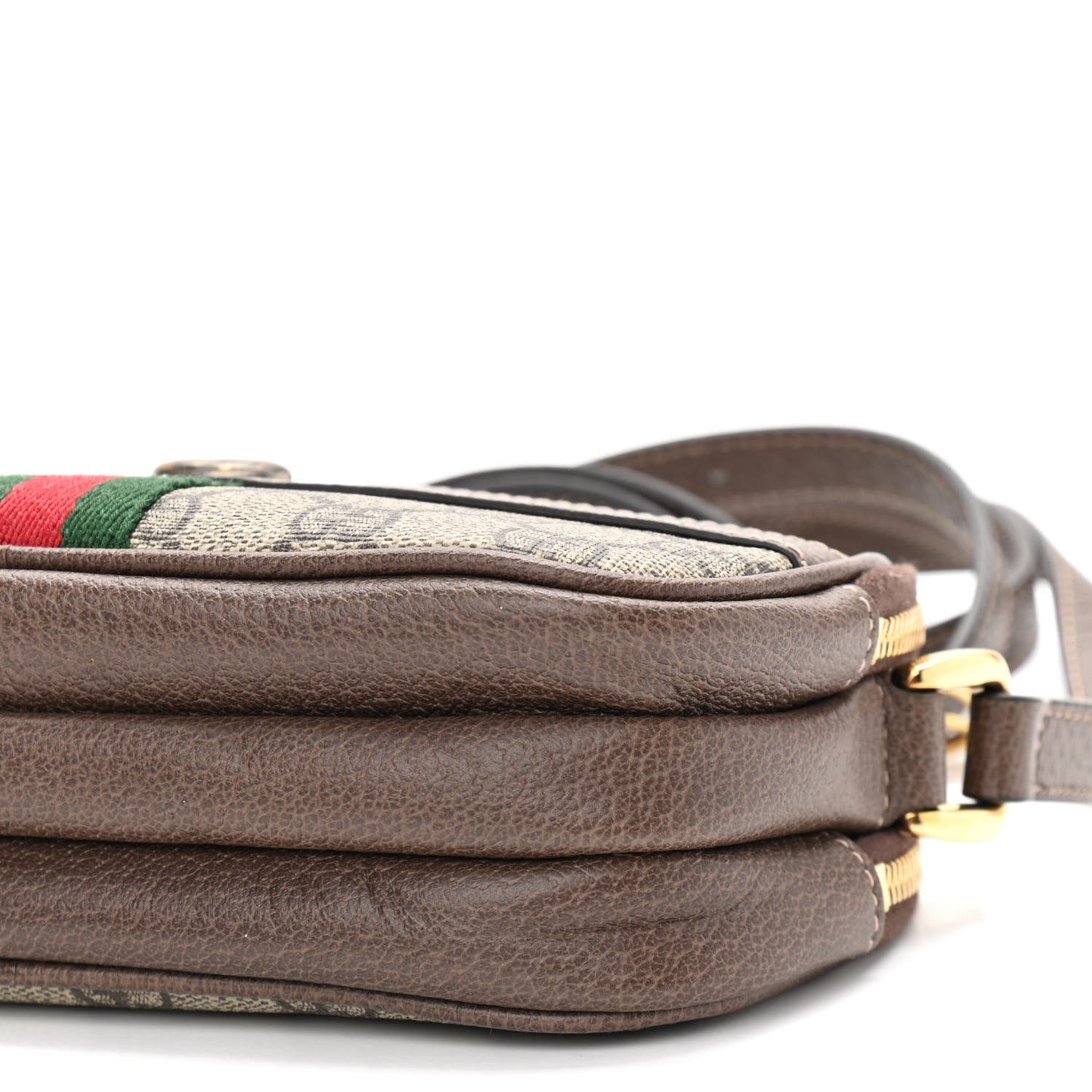 GG Supreme Monogram Web Mini Ophidia GG Bag Brown