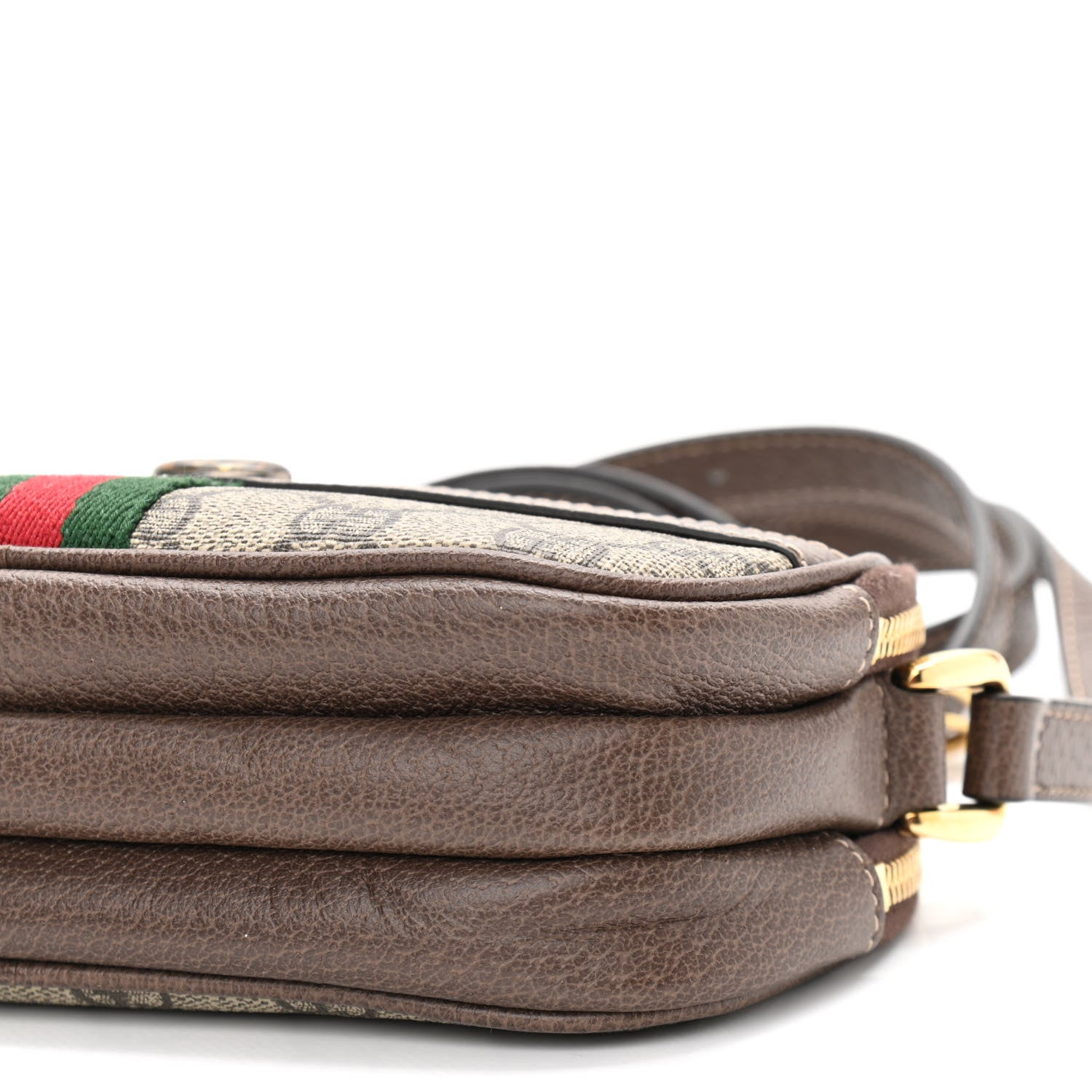 Gucci GG Supreme Monogram Web Mini Ophidia GG Bag Brown 12 of 14