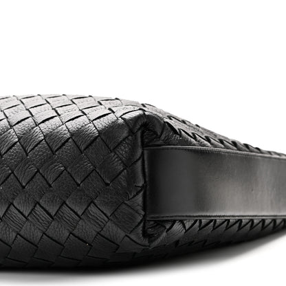 Bottega Veneta Deerskin Intrecciato Small Traveler Hobo Black 9 of 9