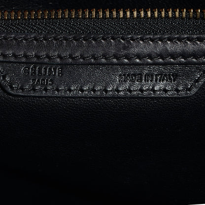 Celine Textured Calfskin and Suede Mini Tri-Color Luggage Black 6 of 9