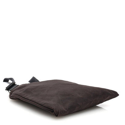 Prada Tessuto Nylon Small Flat Messenger Bag Brown 4 of 9