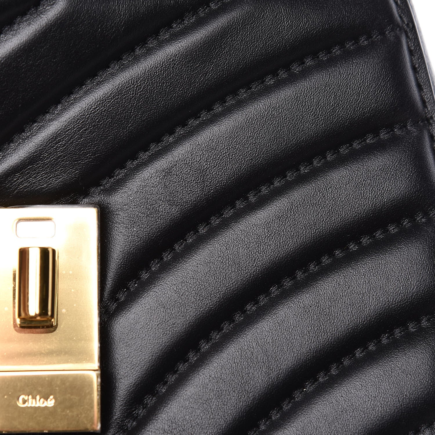 Chloe Calfskin Quilted Mini Drew Bijou Shoulder Bag Black 8 of 13