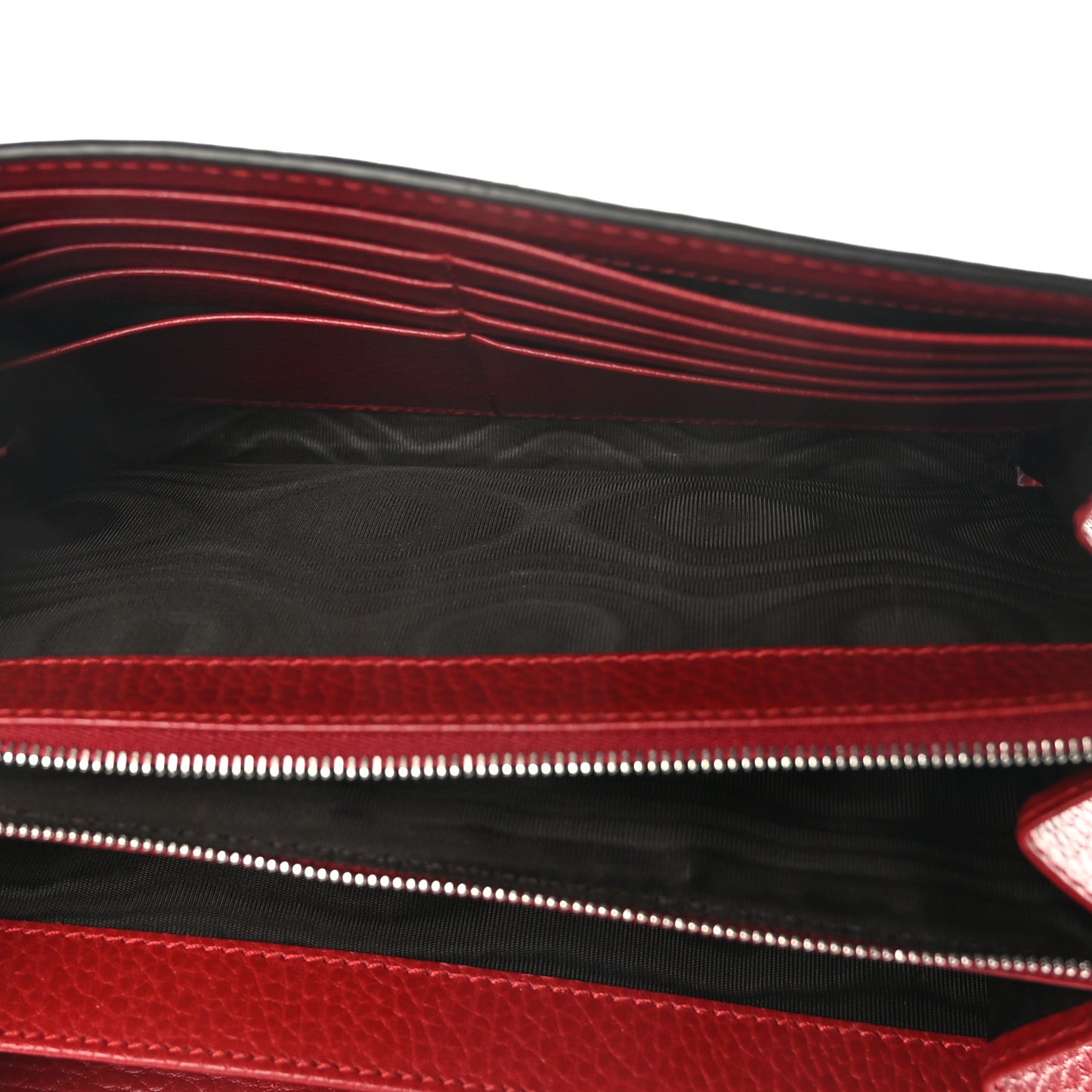 Calfskin Mini Dionysus Chain Wallet Hibiscus Red