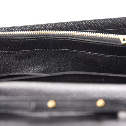 Saint Laurent Grain De Poudre Star Studded Monogram Wallet on Chain Black 8 of 12