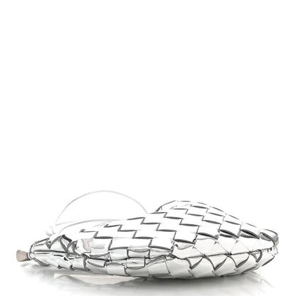 Bottega Veneta Mirror Laminated Nappa Intrecciato Mini Sardine Bag Silver 4 of 9