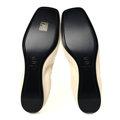 Chanel Lambskin CC Turnlock Ballerina Flats 38.5 Ivory Black 6 of 10