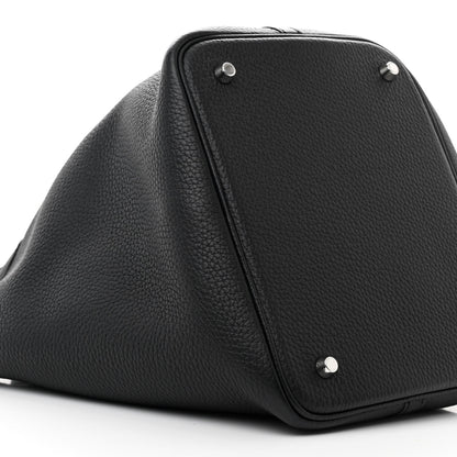 Hermes Taurillon Clemence Picotin Lock 22 MM Black 9 of 11