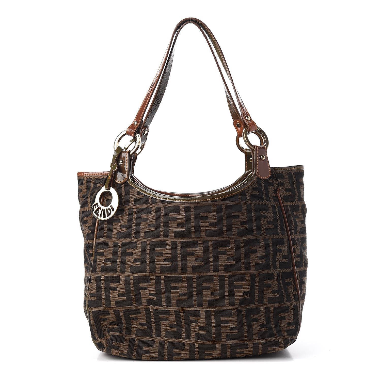 Fendi Zucca Small Chef Shopping Tote Tobacco Moro 1 of 11