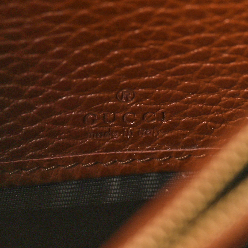 New Denim GG Monogram Jackie 1961 Chain Wallet Blue Tea Cuir