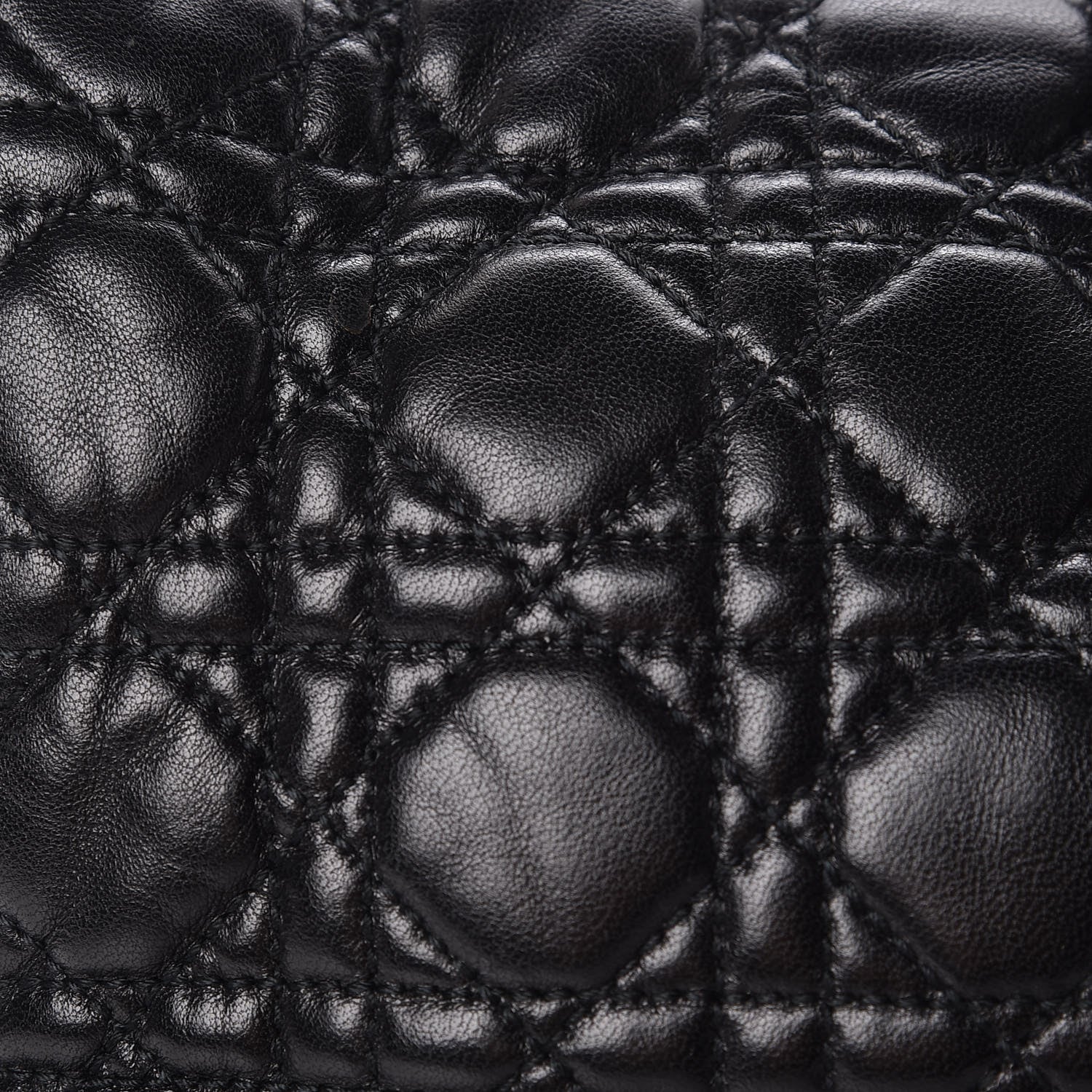 Christian Dior Lambskin Cannage New Lock Flap Black 9 of 11