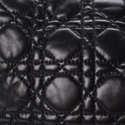 Christian Dior Lambskin Cannage New Lock Flap Black 9 of 11