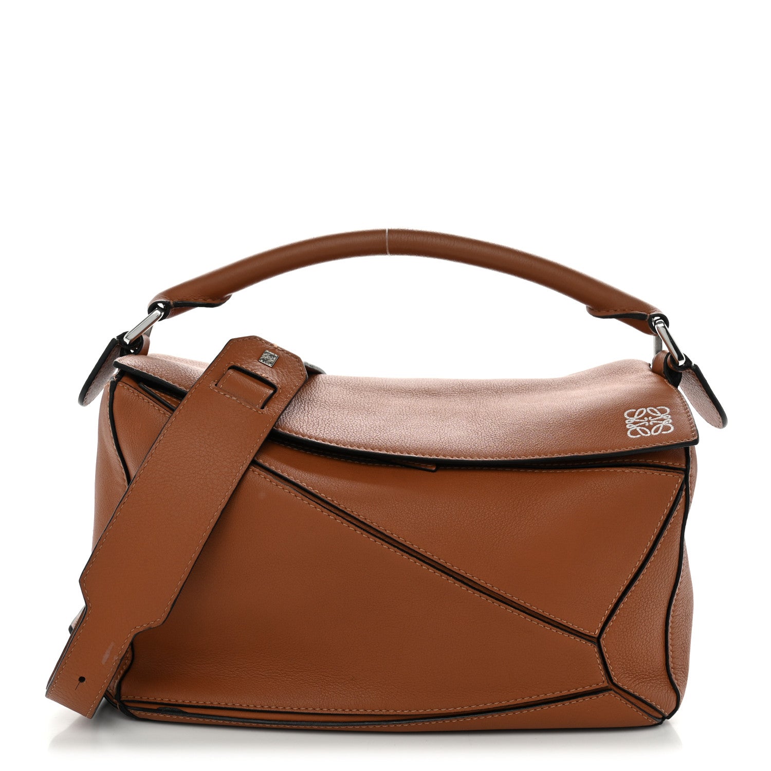 Loewe Calfskin Medium Puzzle Bag Tan 1 of 11