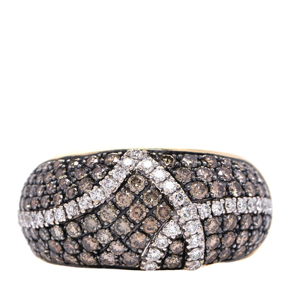 Roberto Coin 18K Yellow Gold Cognac Diamond Fantasia Ring 54 7 1 of 6