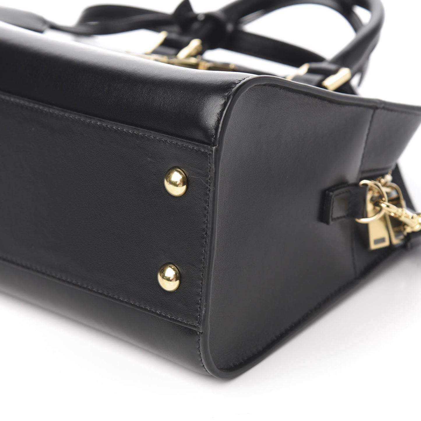 Calfskin Monogram Baby Cabas Black
