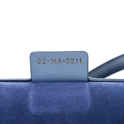Christian Dior Gradient Smooth Calfskin Embossed Medium Book Tote Indigo Blue 7 of 11