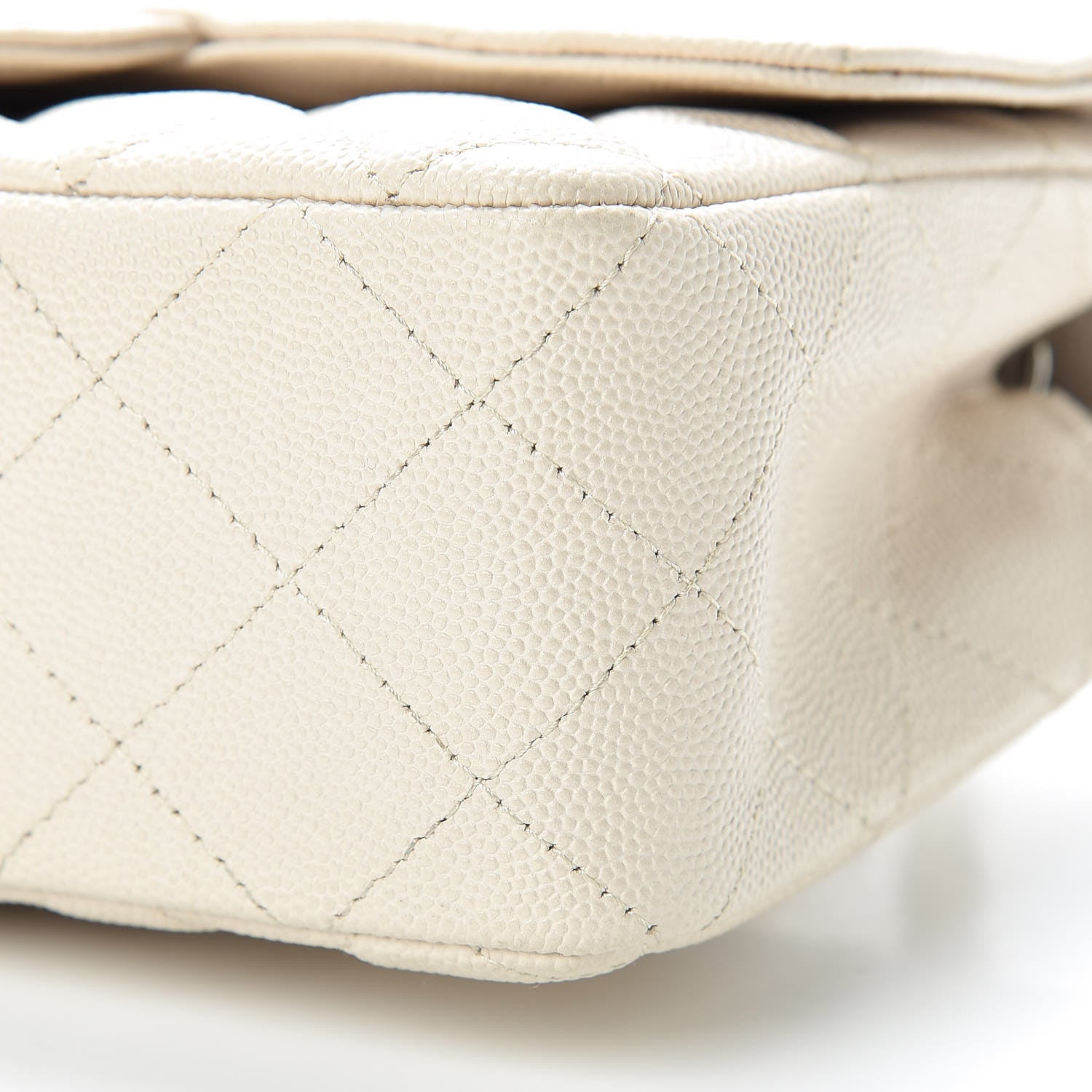 Chanel Caviar Quilted Mini Rectangular Flap Light Beige 10 of 13