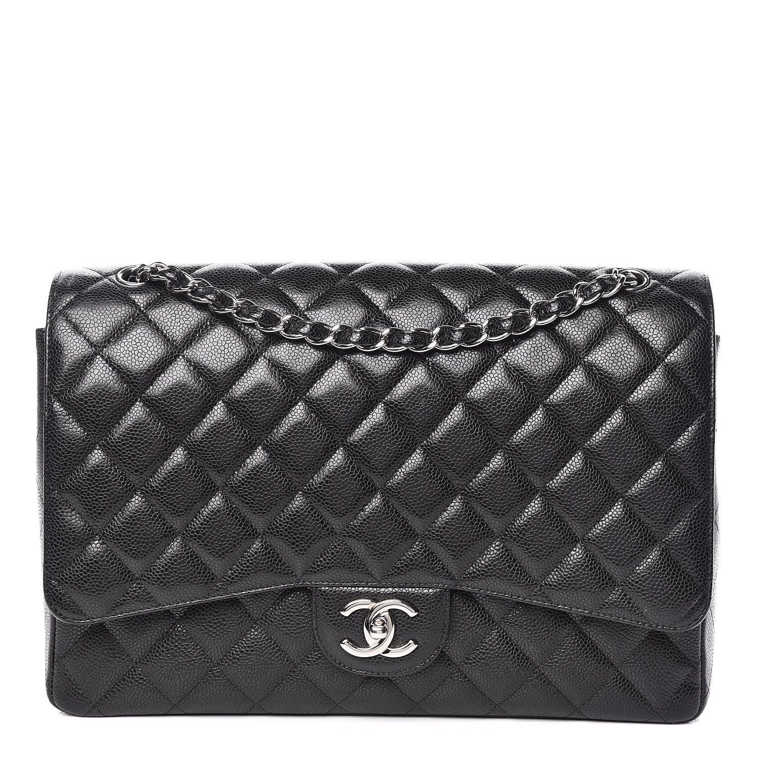 Chanel Caviar Quilted Maxi Double Flap Black 1 of 11