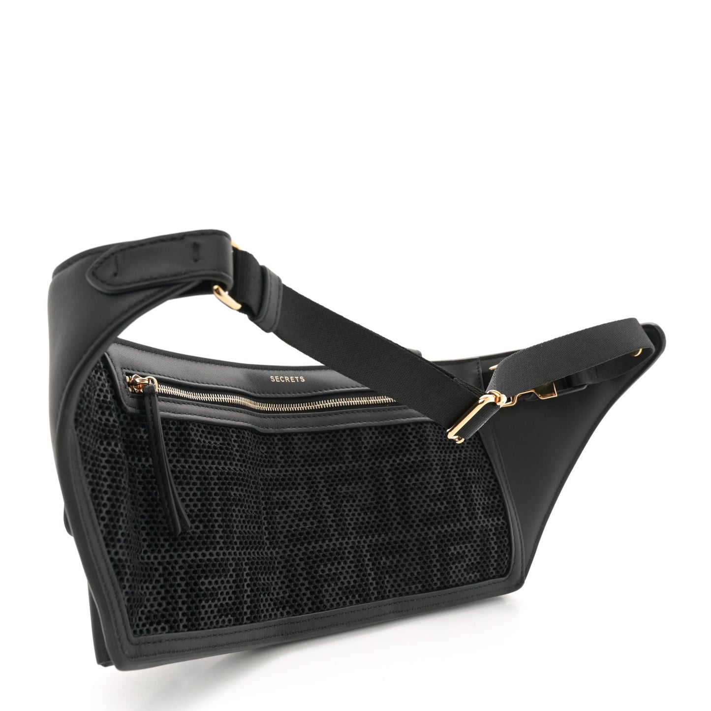 Vitello Grace Matte 3 Pocket Belt Pouch Black