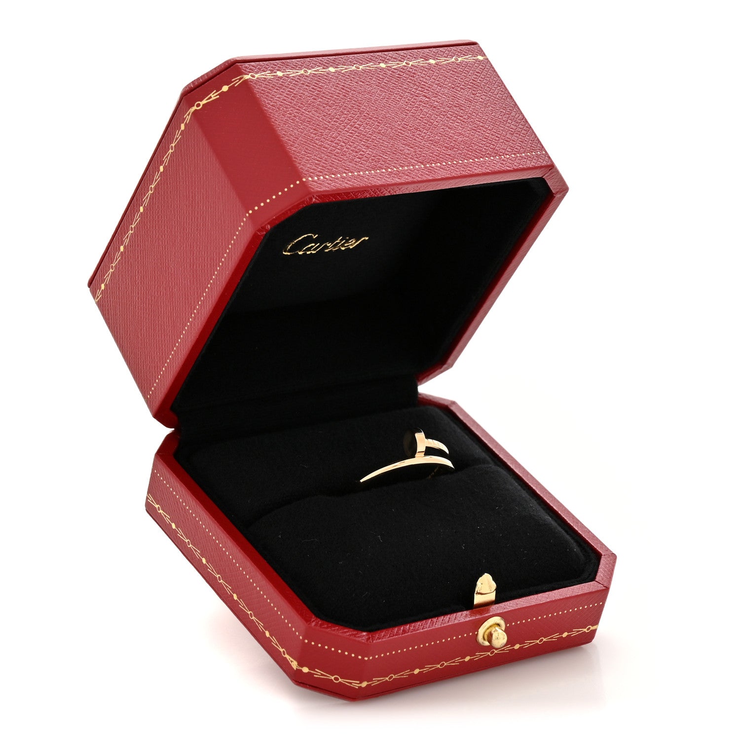 Cartier 18K Yellow Gold Small Juste Un Clou Ring 56 7.5 6 of 6