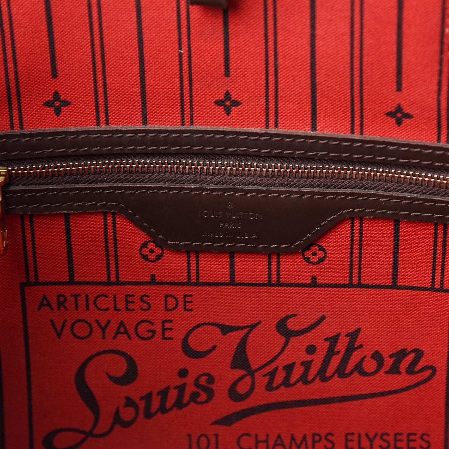 Louis Vuitton Damier Ebene Neverfull MM 5 of 18