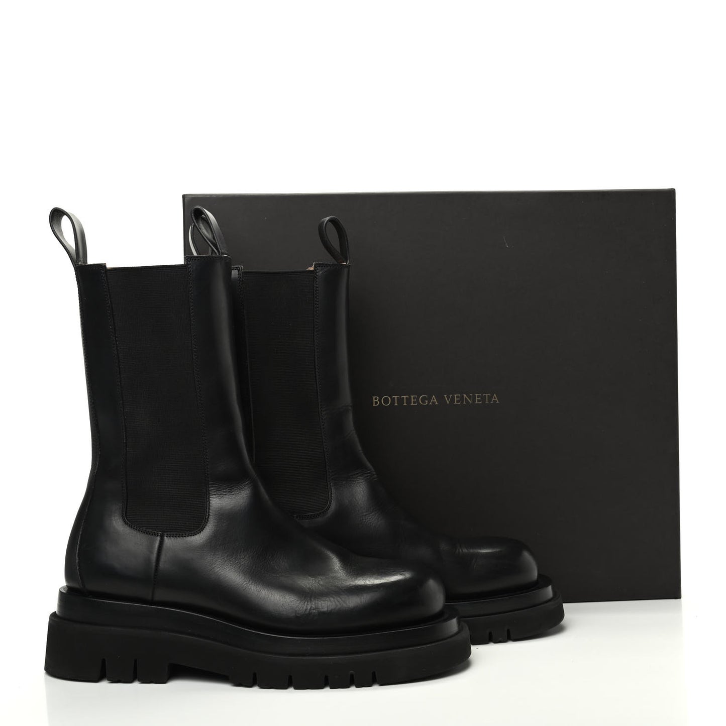 Calfskin The Lug Chelsea 55mm Boots 39 Black