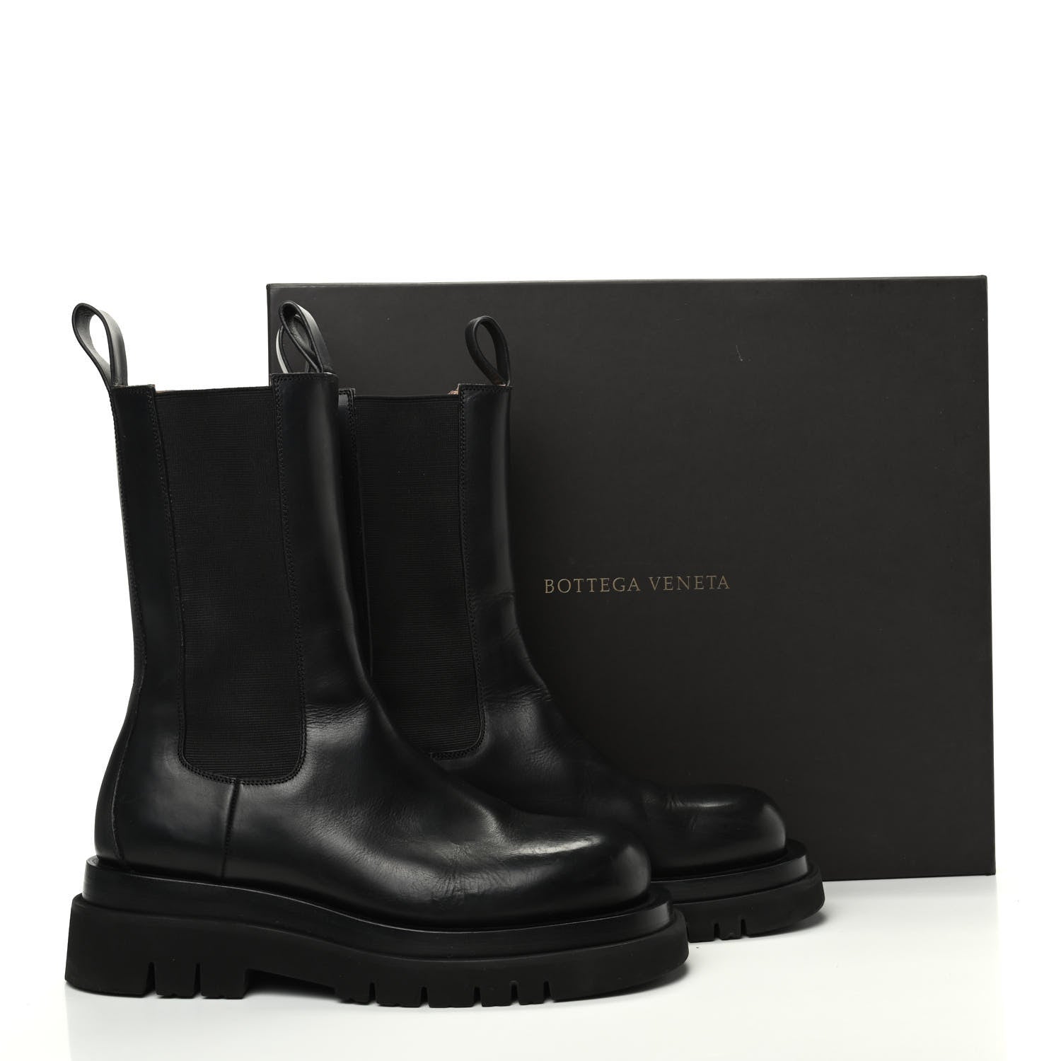 Bottega Veneta Calfskin The Lug Chelsea 55mm Boots 39 Black 7 of 7