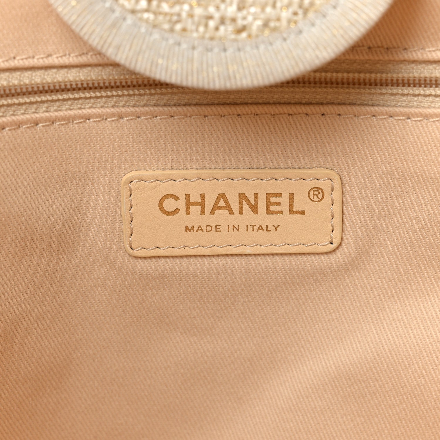 Chanel Lurex Boucle Medium Deauville Tote White 6 of 9