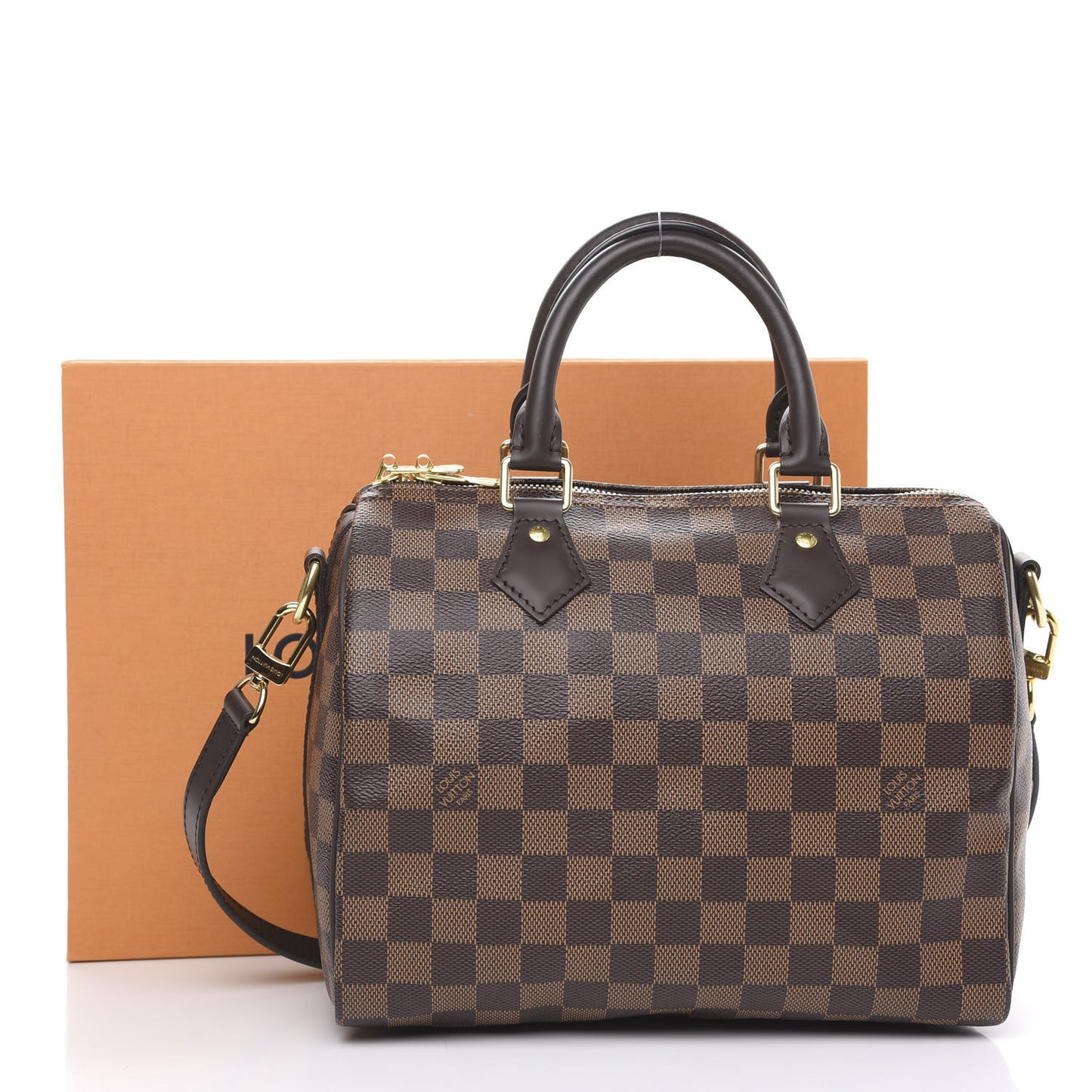 Damier Ebene Speedy Bandouliere 25