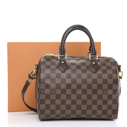 Louis Vuitton Damier Ebene Speedy Bandouliere 25 10 of 10